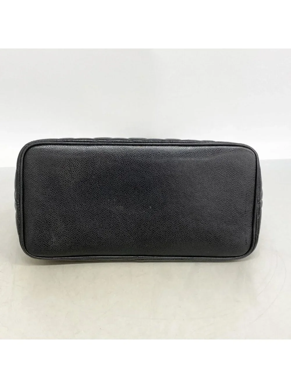 Chanel Tote Bag Reissue Caviar Leather Black Silver
